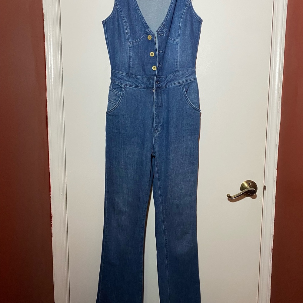 anthropologie pilcro denim jumpsuit - Picture 6 of 9